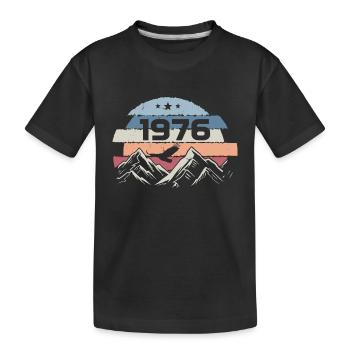 Original 1976 Vintage 1976 Birthday 1976 - Kids' Premium Organic T-Shirt - black - Front
