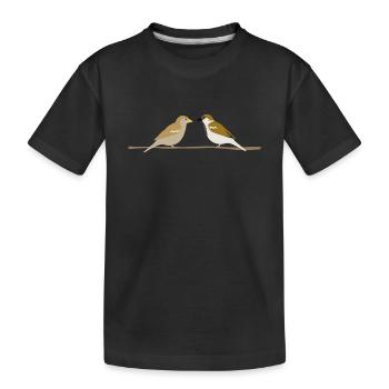 moineaux - T-shirt bio Premium Enfant - noir - Devant