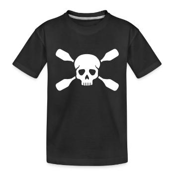 Kajak - Kinder Premium Bio T-Shirt - Schwarz - Vorne