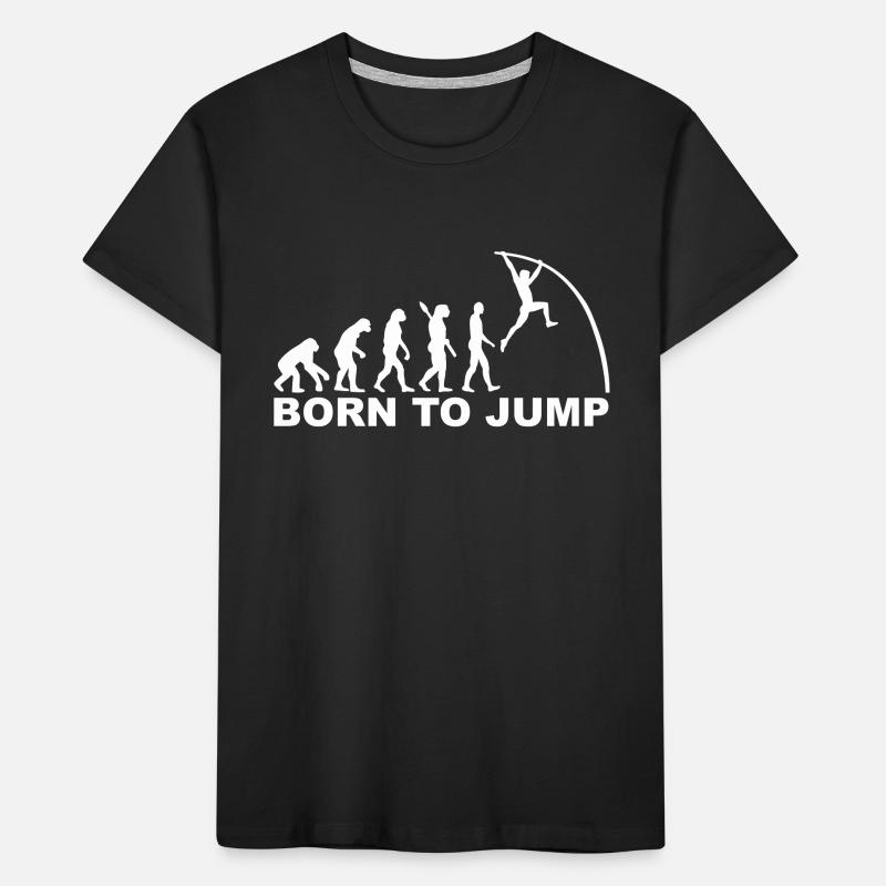 Evolution Pole vault Kids' Premium Organic T-Shirt