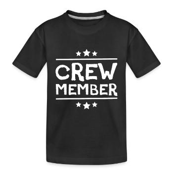 Membre d’équipage - T-shirt bio Premium Enfant - noir - Devant