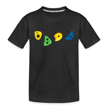 salle d’escalade escalade bloc - T-shirt bio Premium Enfant - noir - Devant