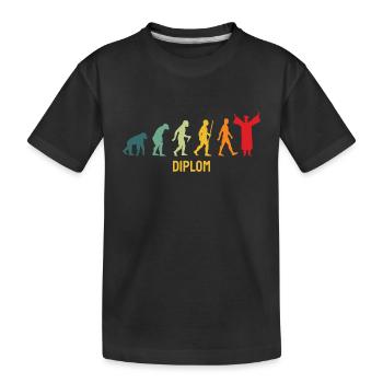 Diplom Geschafft - Kinder Premium Bio T-Shirt - Schwarz - Vorne