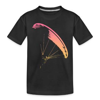 Gleitschirmflieger Nova CP - Kinder Premium Bio T-Shirt - Schwarz - Vorne