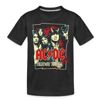 AC/DC Logo Highway To Hell Album Rétro - T-shirt bio Premium Enfant - noir - Devant