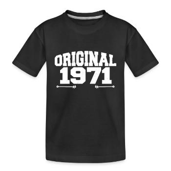 Original 1971 | Birthday present 1971 - Kids' Premium Organic T-Shirt - black - Front