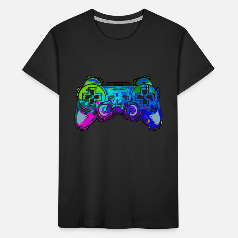 Game Controller Splash Gaming Kinder Premium Bio T-Shirt