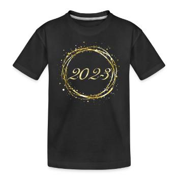 2023 - T-shirt bio Premium Enfant - noir - Devant