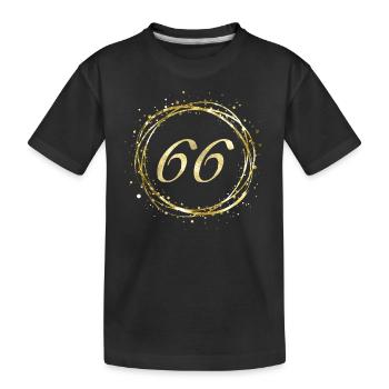 66 - T-shirt bio Premium Enfant - noir - Devant