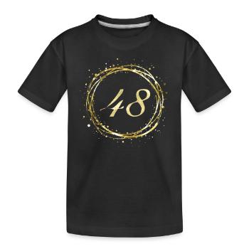 48 - T-shirt bio Premium Enfant - noir - Devant