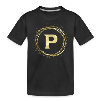 P - T-shirt bio Premium Enfant - noir - Devant