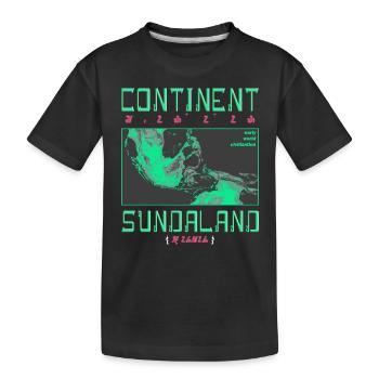 Ancienne carte Continent Sundanese Graphique - T-shirt bio Premium Enfant - noir - Devant