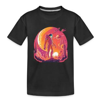 Fantaisie spatiale - T-shirt bio Premium Enfant - noir - Devant