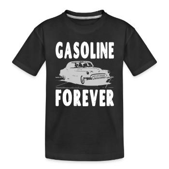 Benzin für immer - Kinder Premium Bio T-Shirt - Schwarz - Vorne