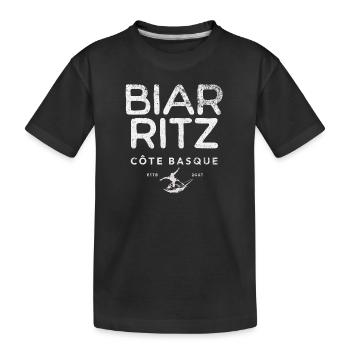 biarritz cote basque - T-shirt bio Premium Enfant - noir - Devant