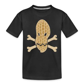 Peanut Allergy - Allergic to Peanuts - Kids' Premium Organic T-Shirt - black - Front