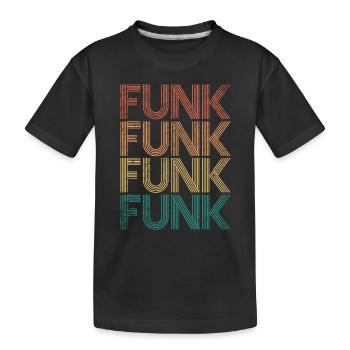 Funk Music - Kids' Premium Organic T-Shirt - black - Front