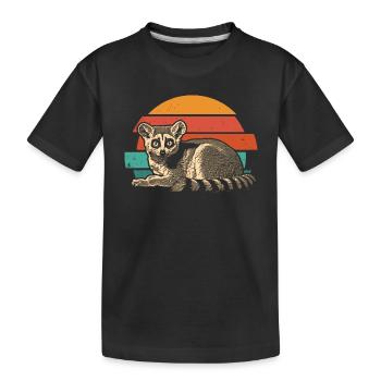 Lemur Madagascar - Kids' Premium Organic T-Shirt - black - Front