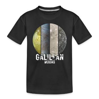 Lunes de Jupiter - Lunes de Galilée - T-shirt bio Premium Enfant - noir - Devant