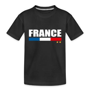 France championnat d'europe football équipe france - T-shirt bio Premium Enfant - noir - Devant