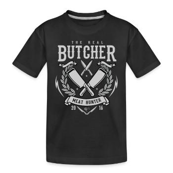 Real Butcher - T-shirt bio Premium Enfant - noir - Devant