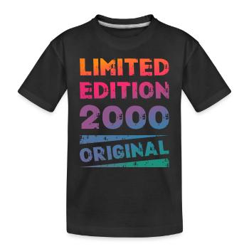 Limited Edition Birthday Party Vintage 2000 - Kids' Premium Organic T-Shirt - black - Front