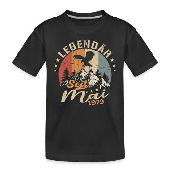 Mai 1979 Né en Mai 1979 Jubilé - T-shirt bio Premium Enfant - noir - Devant