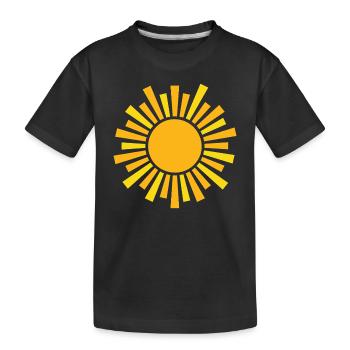 Sunshine - Kids' Premium Organic T-Shirt - black - Front