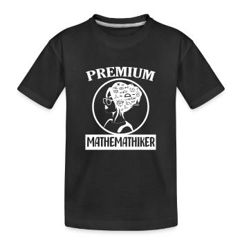 Mathematik - Kinder Premium Bio T-Shirt - Schwarz - Vorne