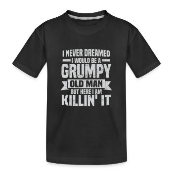 Fête des pères - T-shirt bio Premium Enfant - noir - Devant