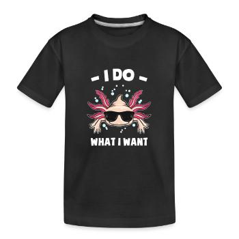 Axolotl lovers | Pets Amphibians Gifts - Kids' Premium Organic T-Shirt - black - Front