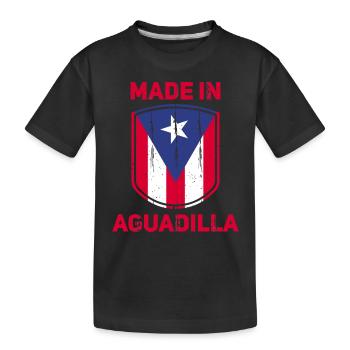 Aguadilla Puerto Rico - Kinder Premium Bio T-Shirt - Schwarz - Vorne
