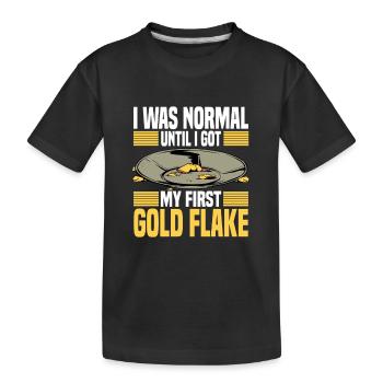 Gold mining - Kids' Premium Organic T-Shirt - black - Front