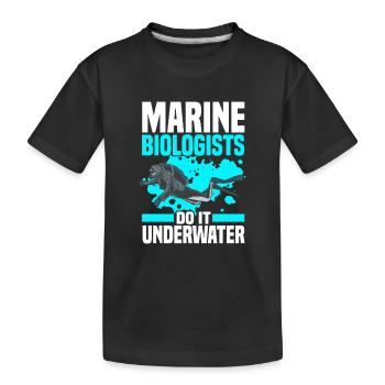 Biologie marine - T-shirt bio Premium Enfant - noir - Devant