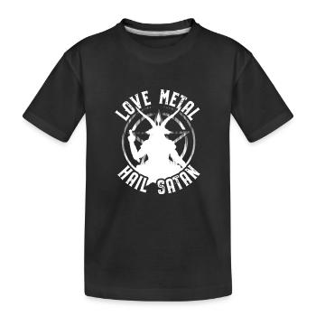 Satanism Gifts | Satan Satanist Pentagram - Kids' Premium Organic T-Shirt - black - Front
