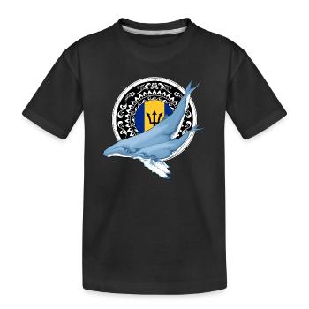 Baleines à bosse de la Barbade - T-shirt bio Premium Enfant - noir - Devant