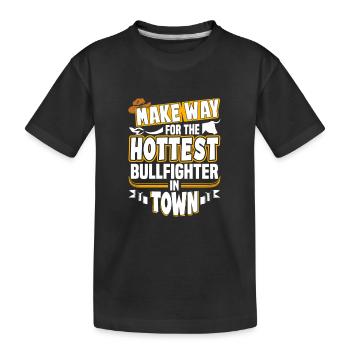 Rodeo - Kinder Premium Bio T-Shirt - Schwarz - Vorne