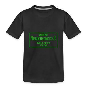 Nebuchadnezzar Schiff Matrix Geschenkidee - Kinder Premium Bio T-Shirt - Schwarz - Vorne