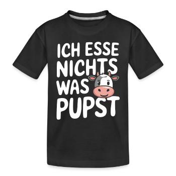 Végétarien Végétalien Végétarien Végétarien - T-shirt bio Premium Enfant - noir - Devant