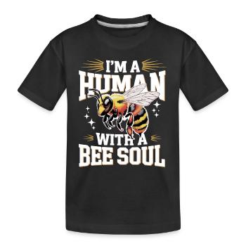 abeille abeille apicultrice abeille abeille - T-shirt bio Premium Enfant - noir - Devant