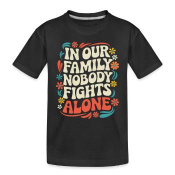 Sensibilisation au cancer Cancer Cancer du sein - T-shirt bio Premium Enfant - noir - Devant