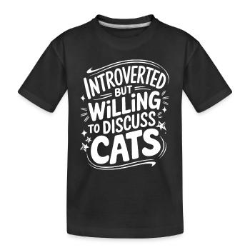Introvertierter asozialer introvertierter - Kinder Premium Bio T-Shirt - Schwarz - Vorne