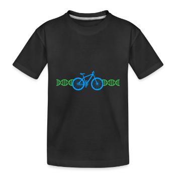 L’ADN du cyclisme à vélo | Couleurs modifiables - T-shirt bio Premium Enfant - noir - Devant