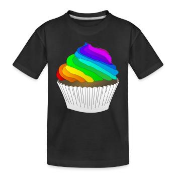 Cupcake - Kinder Premium Bio T-Shirt - Schwarz - Vorne