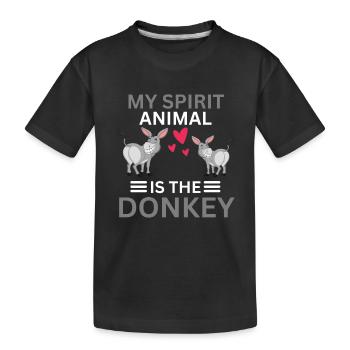 Cadeau drôle d’éleveur d’animaux de ferme - T-shirt bio Premium Enfant - noir - Devant