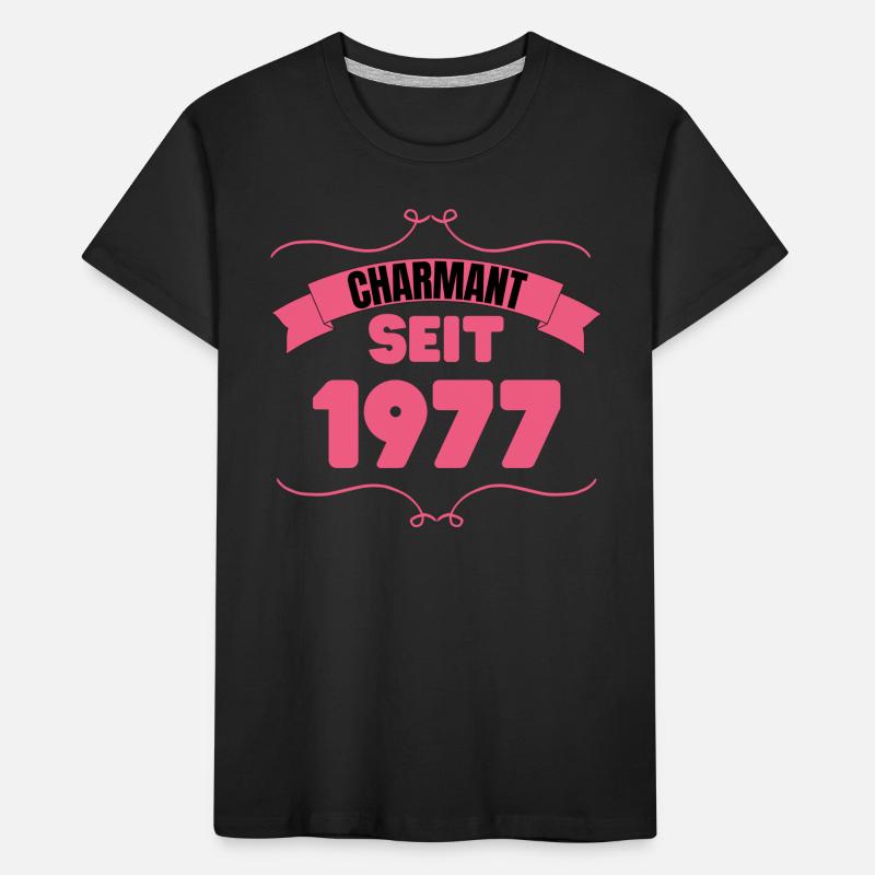 Charmant seit 1977 Geburtstagsfeier 46. Geburtstag Kinder Premium Bio T-Shirt