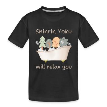 Baignoire ShinrinYoku - T-shirt bio Premium Enfant - noir - Devant