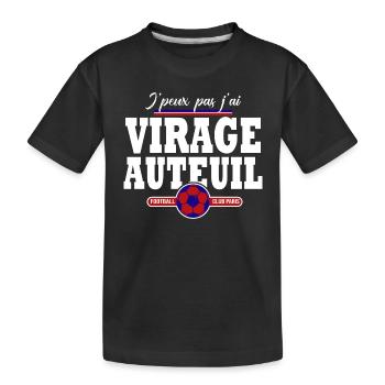 Virage Auteuil Paris football supporter club - T-shirt bio Premium Enfant - noir - Devant