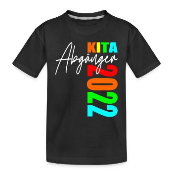 Kita Abgänger 2022 - Kinder Premium Bio T-Shirt - Schwarz - Vorne