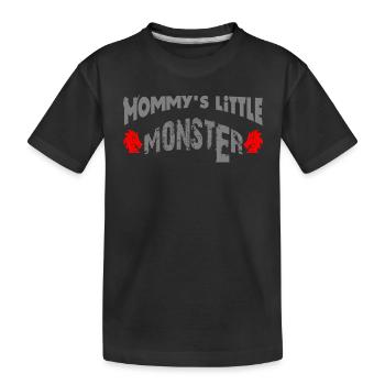 Le petit monstre de maman - T-shirt bio Premium Enfant - noir - Devant